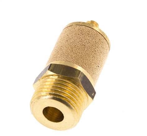 Silencieux de Contrôle du Débit en Laiton G1/2'' Avec Écrou de Blocage