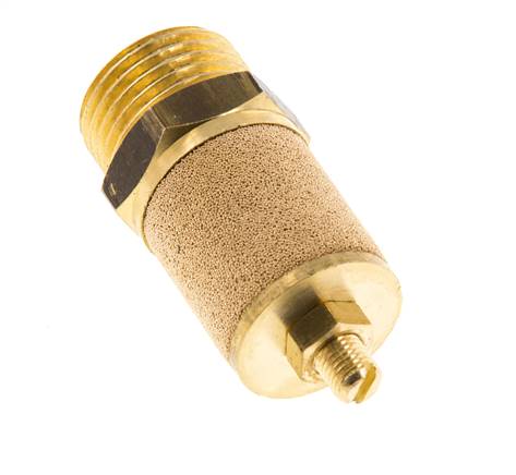 Silencieux de Contrôle du Débit en Laiton G1/2'' Avec Écrou de Blocage