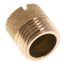 G1/2'' Bronze Fritté Compact Cylindrique Silencieux Pneumatique
