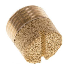 G1/2'' Bronze Fritté Compact Cylindrique Silencieux Pneumatique