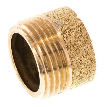 G1'' Bronze Fritté Compact Cylindrique Silencieux Pneumatique