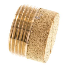 G1'' Bronze Fritté Compact Cylindrique Silencieux Pneumatique