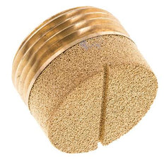 G1'' Bronze Fritté Compact Cylindrique Silencieux Pneumatique