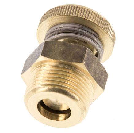 Silencieux de Contrôle du Débit en Laiton G3/4'' Avec Vis Moletée