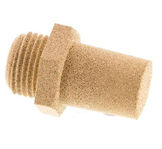 Silencieux Pneumatique en Bronze Fritté G1/2'' Raccord Hexagonal