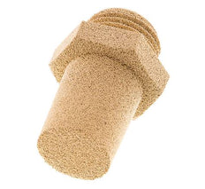 Silencieux Pneumatique en Bronze Fritté G1/2'' Raccord Hexagonal