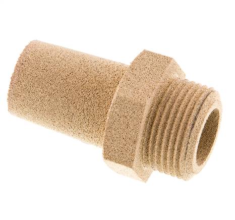 Silencieux Pneumatique en Bronze Fritté G3/4'' Raccord Hexagonal