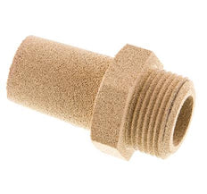 Silencieux Pneumatique en Bronze Fritté G3/4'' Raccord Hexagonal