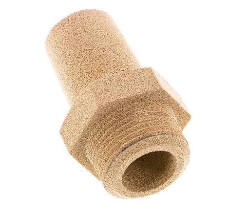 Silencieux Pneumatique en Bronze Fritté G3/4'' Raccord Hexagonal