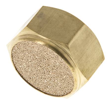 Silencieux Pneumatique Compact à Filetage Femelle G3/4'' en Bronze Fritté