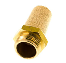 Silencieux Pneumatique en Bronze Fritté G3/4'' Raccord en Laiton