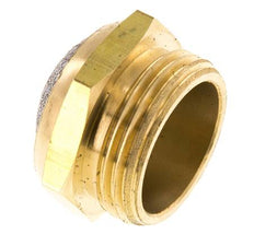 Silencieux Pneumatique Compact en Laiton G1'' 1.4301 Maille Métallique