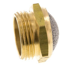 Silencieux Pneumatique Compact en Laiton G1'' 1.4301 Maille Métallique