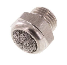 Silencieux Pneumatique Compact en Acier Inoxydable G1/8'' 1.4301 Maille Métallique