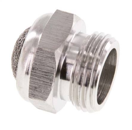 Silencieux Pneumatique Compact en Acier Inoxydable G3/8'' 1.4301 Maille Métallique