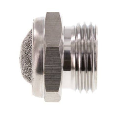 Silencieux Pneumatique Compact en Acier Inoxydable G1/2'' 1.4301 Maille Métallique