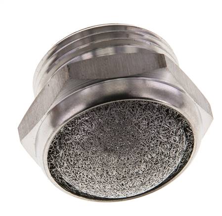 Silencieux Pneumatique Compact en Acier Inoxydable G3/4'' 1.4301 Maille