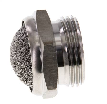 Silencieux Pneumatique Compact en Acier Inoxydable G3/4'' 1.4301 Maille