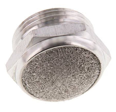 Silencieux Pneumatique Compact en Acier Inoxydable G1'' 1.4301 Maille Métallique