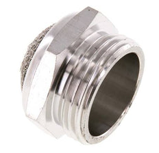 Silencieux Pneumatique Compact en Acier Inoxydable G1'' 1.4301 Maille Métallique