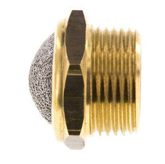 Silencieux Pneumatique Compact en Laiton NPT 3/4'' 1.4301 Maille