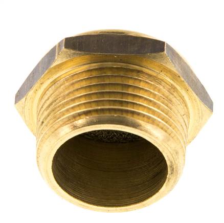 Silencieux Pneumatique Compact en Laiton NPT 3/4'' 1.4301 Maille