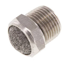 Silencieux Pneumatique Compact en Acier Inoxydable NPT 3/8'' 1.4301 Maille Métallique