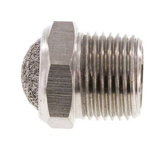 Silencieux Pneumatique Compact en Acier Inoxydable NPT 3/8'' 1.4301 Maille Métallique