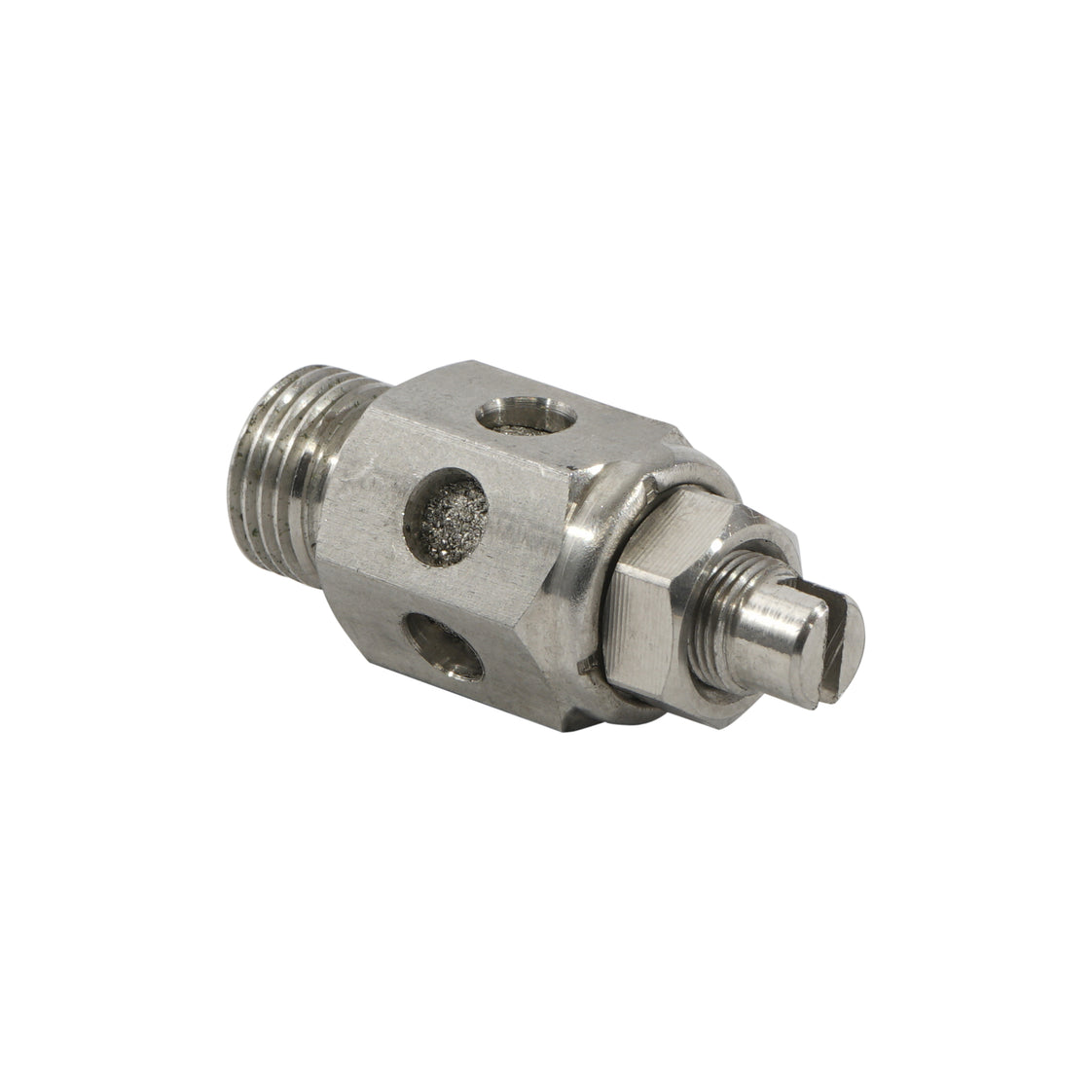 Vanne d'étranglement en acier inoxydable G3/8" avec silencieux