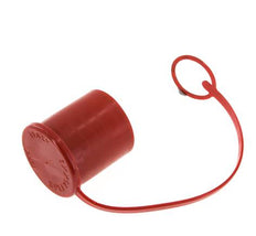 Capuchon de protection anti-poussière de 48 mm en plastique pour manchon d'accouplement avec chaîne [2 pièces].