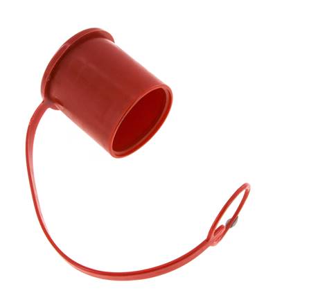 Capuchon de protection anti-poussière de 48 mm en plastique pour manchon d'accouplement avec chaîne [2 pièces].