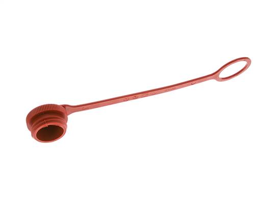 M 32 x 3 Capuchon de protection anti-poussière en plastique pour fiche d'accouplement avec chaîne