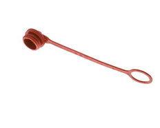 M 32 x 3 Capuchon de protection anti-poussière en plastique pour fiche d'accouplement avec chaîne