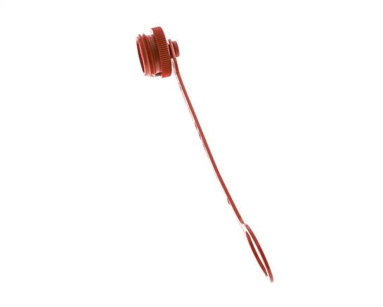 M 32 x 3 Capuchon de protection anti-poussière en plastique pour fiche d'accouplement avec chaîne