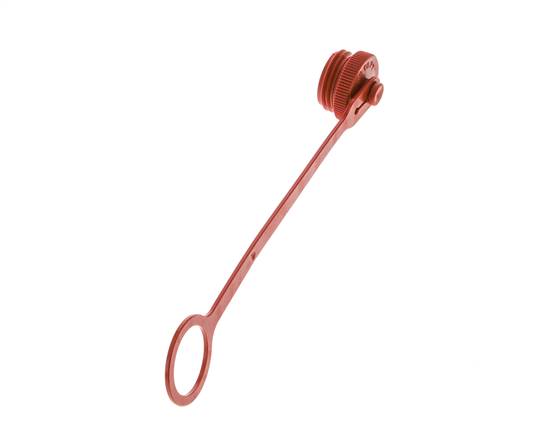 M 32 x 3 Capuchon de protection anti-poussière en plastique pour fiche d'accouplement avec chaîne