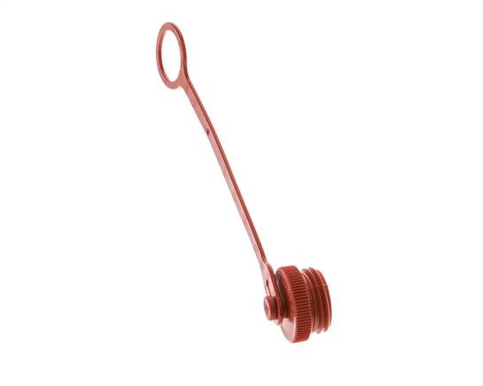 M 32 x 3 Capuchon de protection anti-poussière en plastique pour fiche d'accouplement avec chaîne