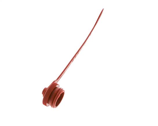 M 32 x 3 Capuchon de protection anti-poussière en plastique pour fiche d'accouplement avec chaîne