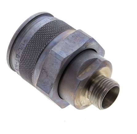 Coupleur hydraulique en acier Bouchon 12 mm L Anneau de coupe ISO 14540/8434-1 D M32 x 3