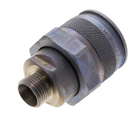 Coupleur hydraulique en acier Bouchon 12 mm L Anneau de coupe ISO 14540/8434-1 D M32 x 3