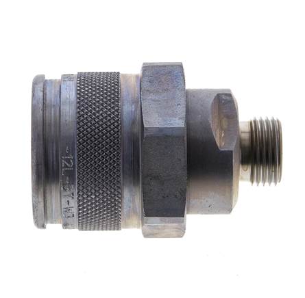 Coupleur hydraulique en acier Bouchon 12 mm L Anneau de coupe ISO 14540/8434-1 D M32 x 3