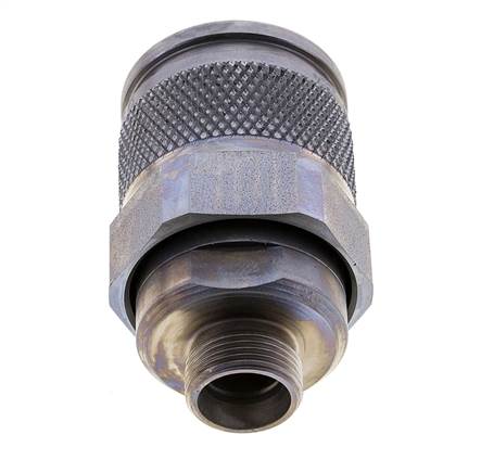 Coupleur hydraulique en acier Bouchon 15 mm L Anneau de coupe ISO 14540/8434-1 D M36 x 3