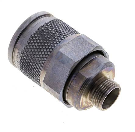 Coupleur hydraulique en acier Bouchon 15 mm L Anneau de coupe ISO 14540/8434-1 D M36 x 3