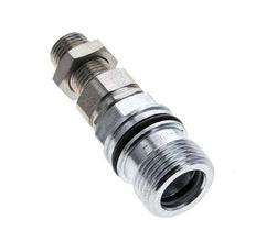 Acier DN 10 Coupleur hydraulique Manchon 10 mm L Anneau de compression Cloison ISO 14541/8434-1 D M28 x 2