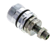 Acier DN 12.5 Coupleur hydraulique Manchon 8 mm L Anneau de compression Cloison ISO 14541/8434-1 D M36 x 2