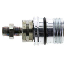Acier DN 12.5 Coupleur hydraulique Manchon 8 mm L Anneau de compression Cloison ISO 14541/8434-1 D M36 x 2