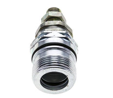 Acier DN 12.5 Coupleur hydraulique Manchon 8 mm L Anneau de compression Cloison ISO 14541/8434-1 D M36 x 2