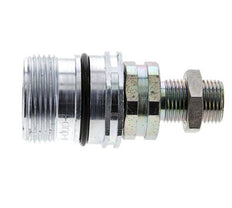 Acier DN 12.5 Coupleur hydraulique Douille 12 mm L Anneau de compression Cloison ISO 14541/8434-1 D M36 x 2