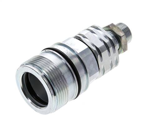 Acier DN 20 Coupleur hydraulique Douille 12 mm L Anneau de compression Cloison ISO 14541/8434-1 D M42 x 2