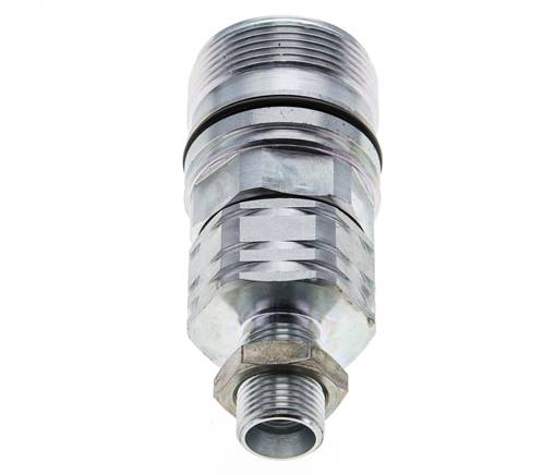 Acier DN 20 Coupleur hydraulique Douille 12 mm L Anneau de compression Cloison ISO 14541/8434-1 D M42 x 2