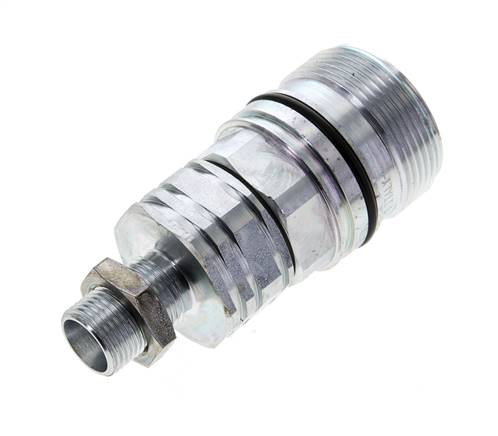 Acier DN 20 Coupleur hydraulique Douille 12 mm L Anneau de compression Cloison ISO 14541/8434-1 D M42 x 2
